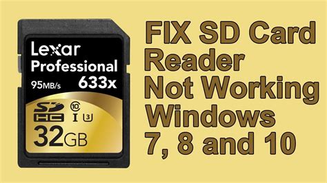 hp internal smart card reader not working|hp won't read sd card.